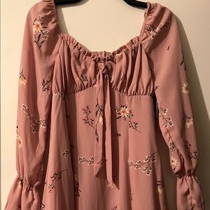 As U Wish Pink Floral Dress
